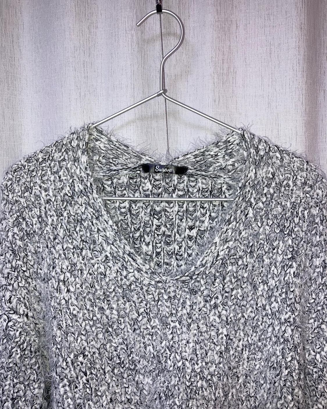 Vintage big long knit   상품이미지3