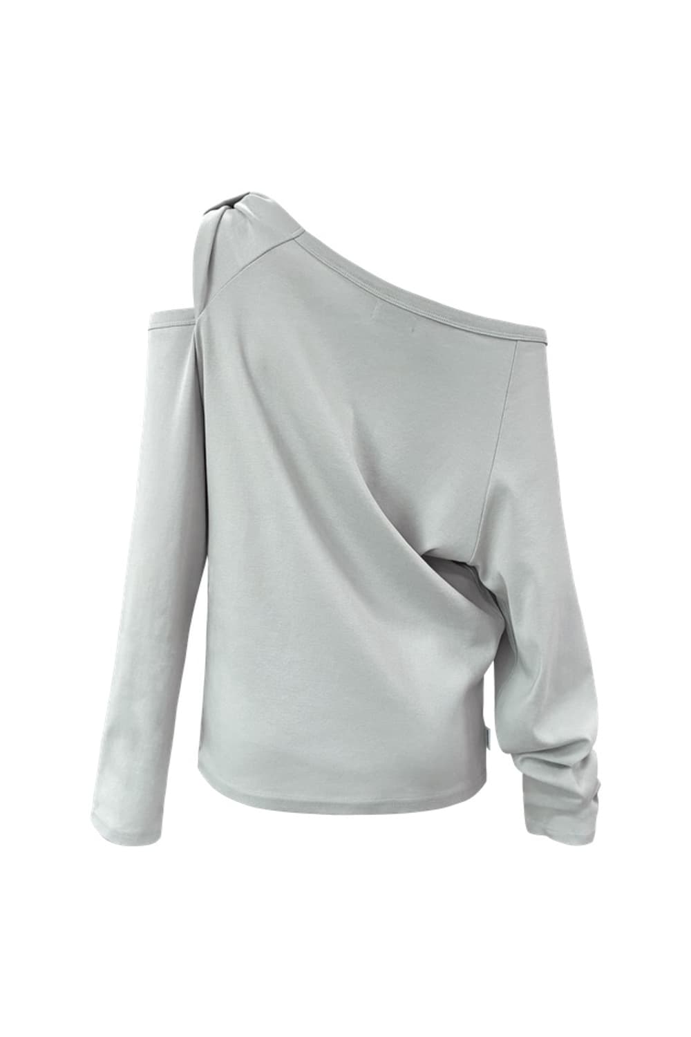 체메씨 BOW ONE-SHOULDER LONG SLEEVE 라이트 그레이 상품이미지6
