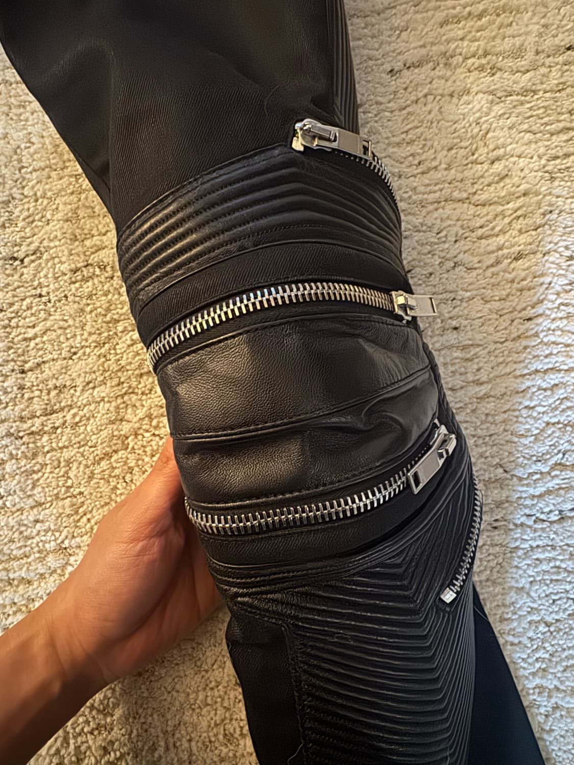 Saint Laurent 레더 패널진 15fw 29 상품이미지2