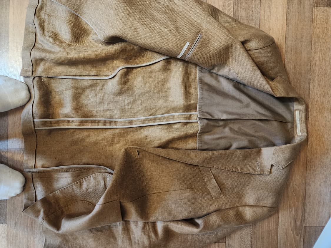 망고 맨 린넨 브라운 자켓 eu50 it54 uk/us40 사이즈 상품이미지5