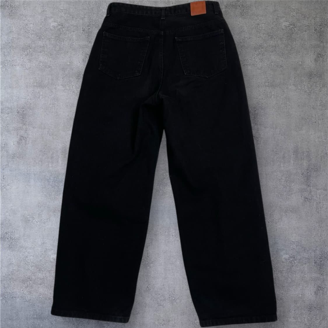 메종마레 maisonmarais 블랙 와이드 데님팬츠 블랙진 38S 상품이미지5