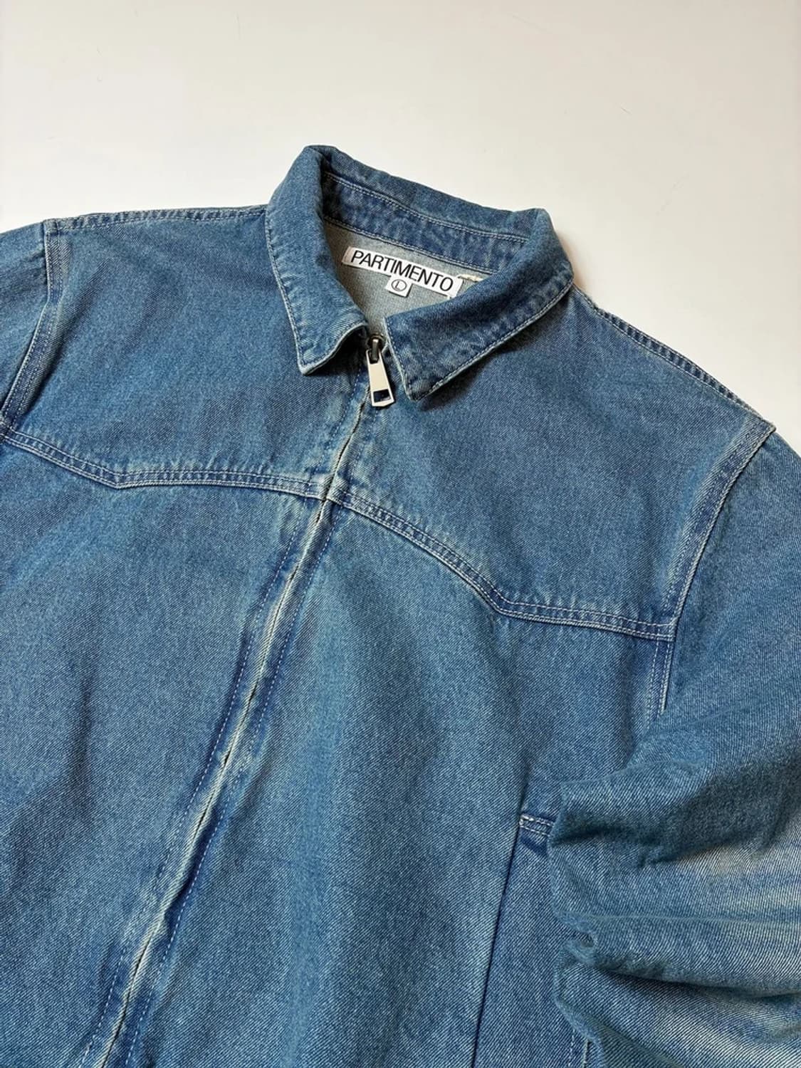 파르티멘토 워시드 투웨이 데님 블루종 자켓 PN9134 상품이미지2