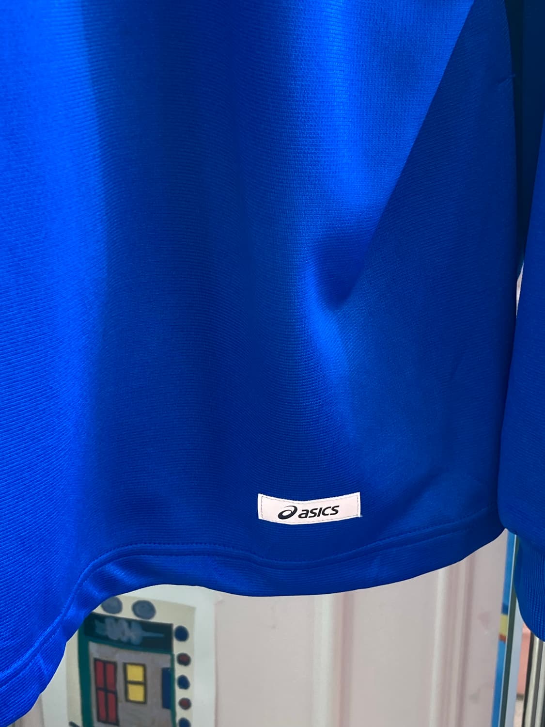 asics 아식스 블루 후리스 집업 상품이미지7