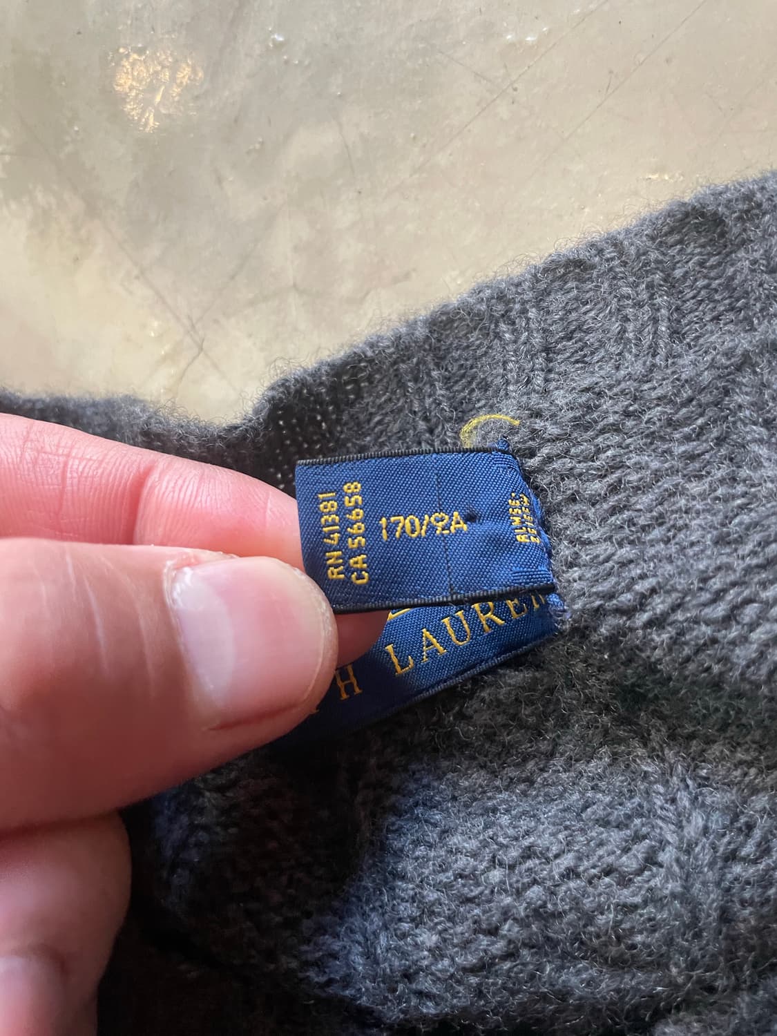 폴로 그레이 니트 S 상품이미지5