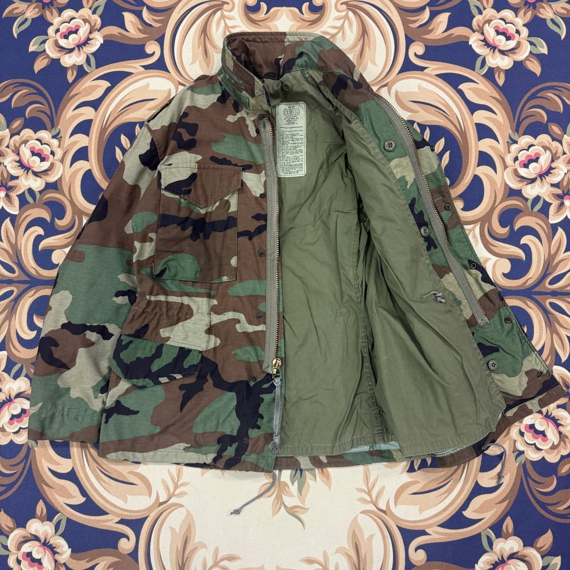 (S-S)00s 미군 오리지널 우드랜드 카모 필드자켓 상품이미지3