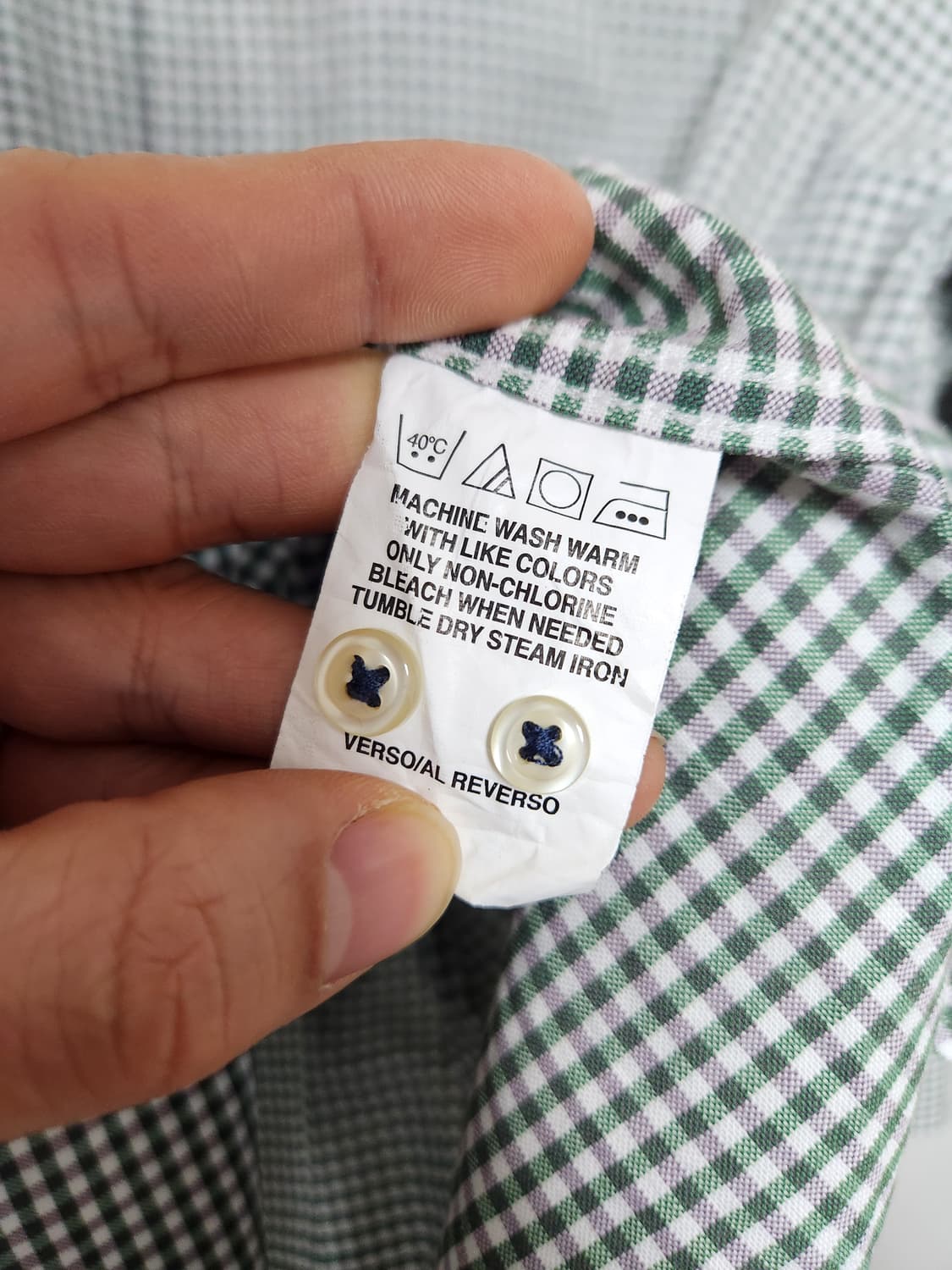 타미힐피거Tommy 체크 옥스포드 셔츠 L - S155 상품이미지6