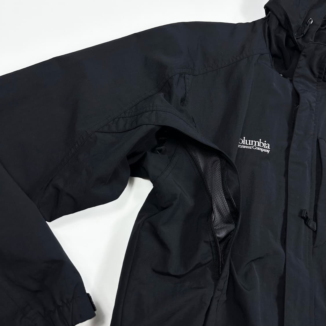 컬럼비아 블랙 풀오버 바람막이 자켓 (M) 상품이미지5