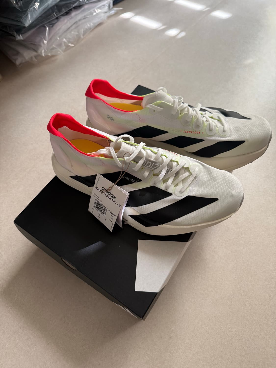 아디다스 아디제로 아디오스 프로 4 클라우드 화이트 코어 블랙 상품이미지4