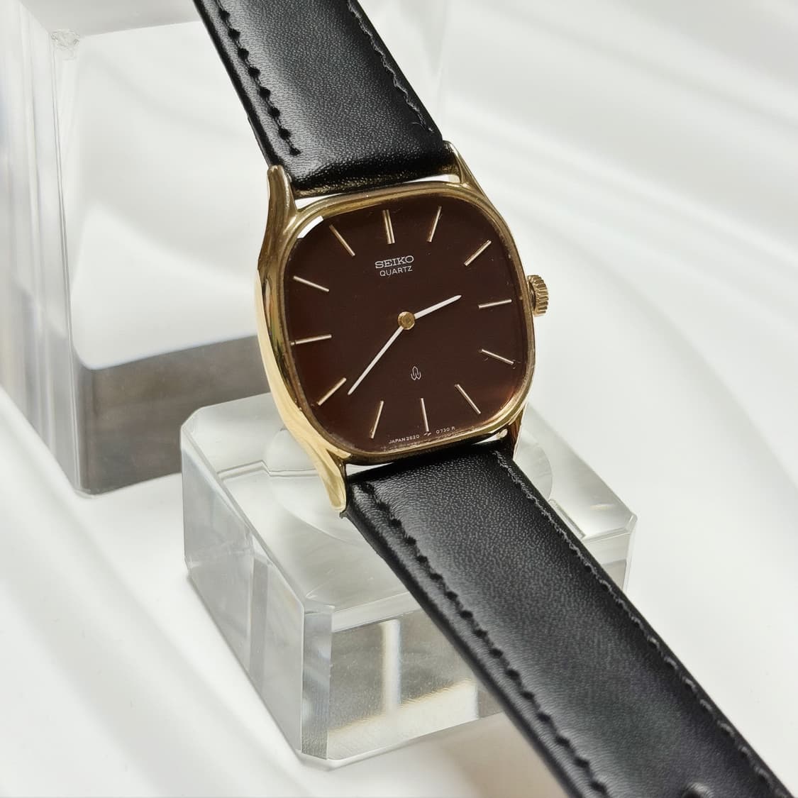 80's90's 빈티지 세이코 브라운 다이얼 드레스 워치 상품이미지5