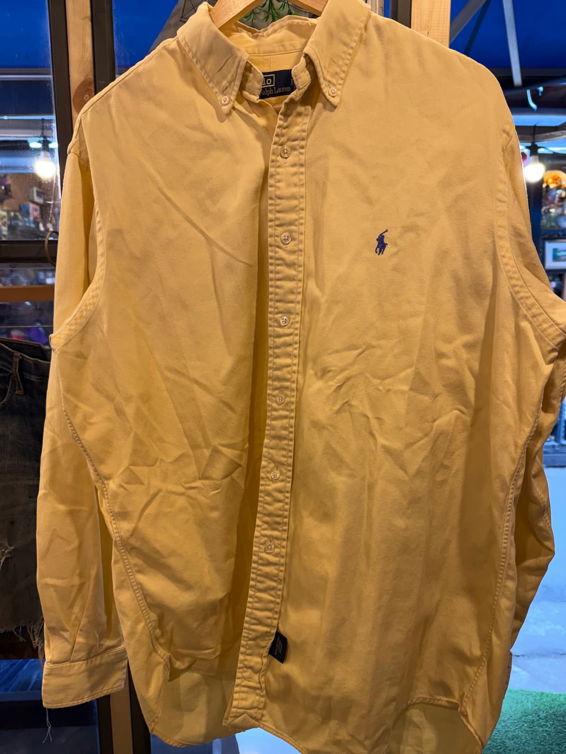 폴로 랄프로렌 블루포니 옐로우 셔츠 상품이미지1