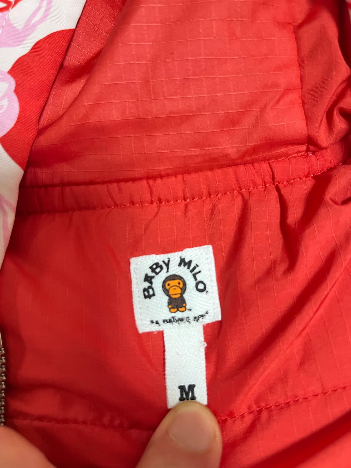 베이프 2005년도 마일로 핑크카모 패딩 상품이미지6