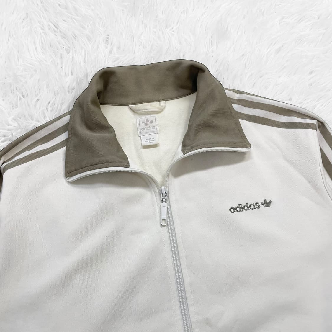 아디다스 베켄바우어 트랙탑 져지 아이보리 카키 말차 상품이미지5