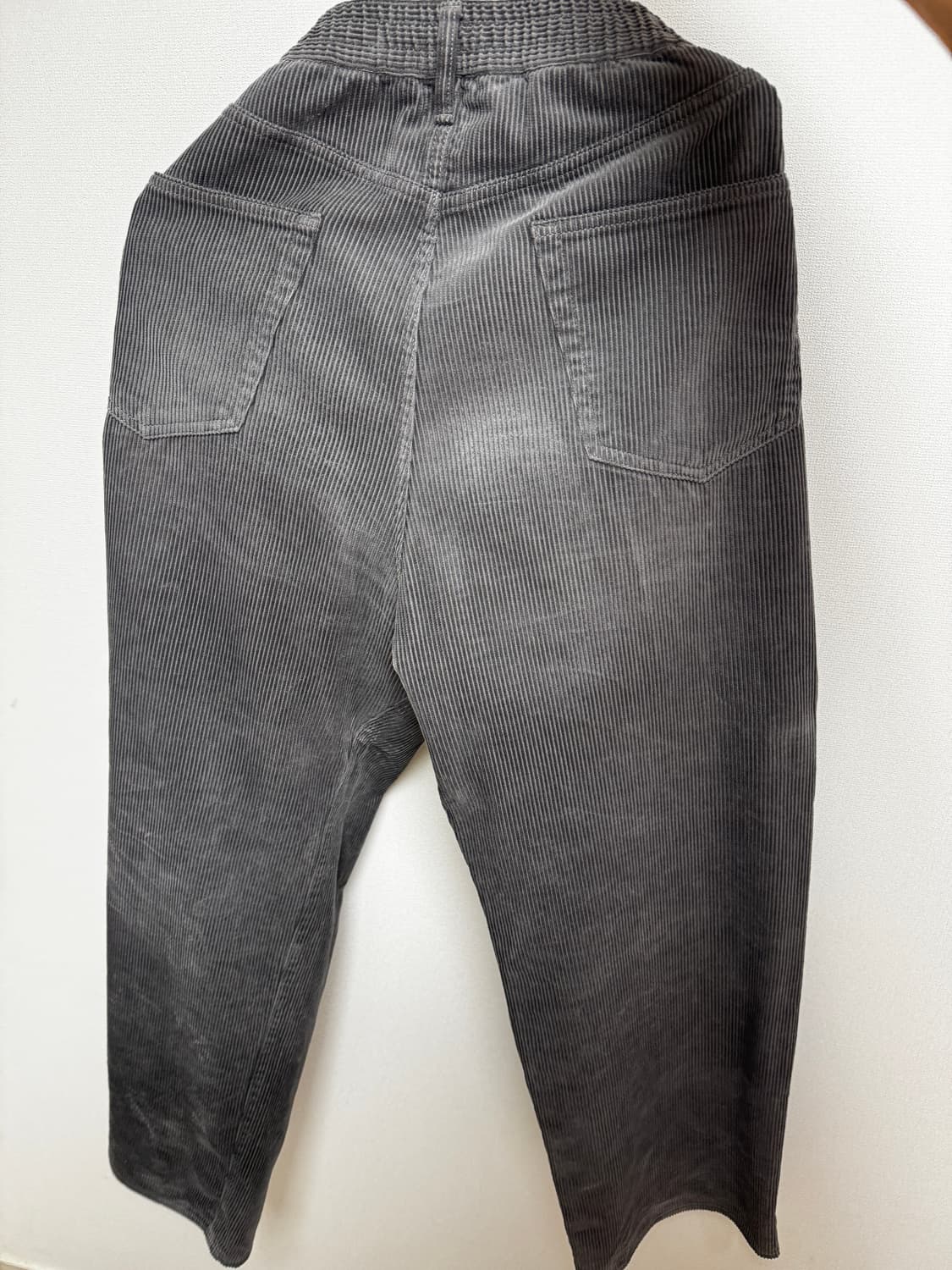 32) GU 와이드 코듀로이 팬츠 다크 그레이 상품이미지2