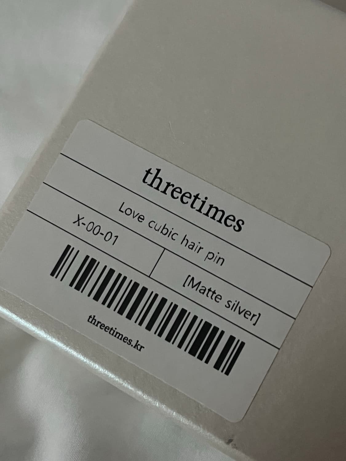 쓰리타임즈 Love cubic hair pin 상품이미지5