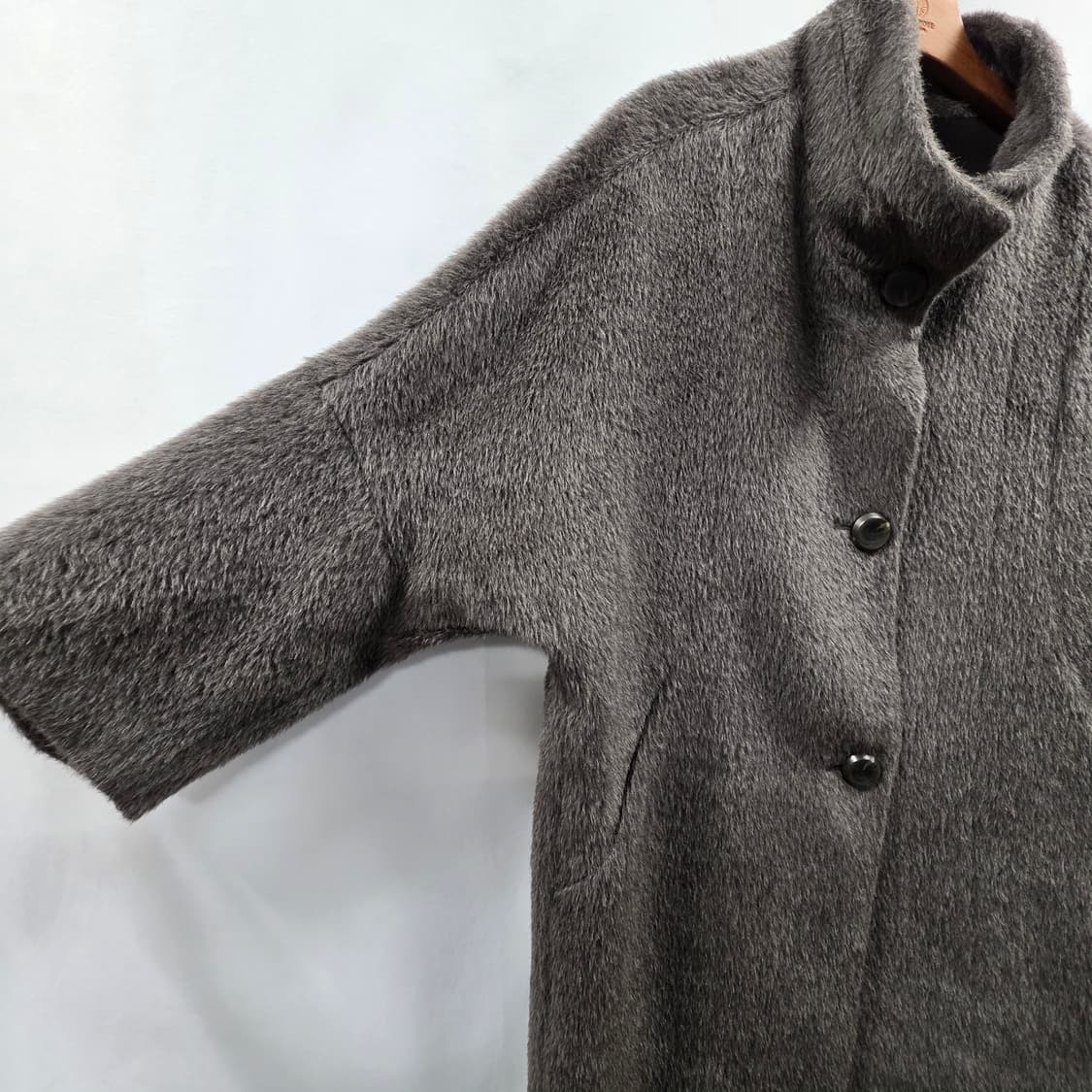 0711 아이잣바바 알파카 울 하프 코트 S / 85-88-155 상품이미지3