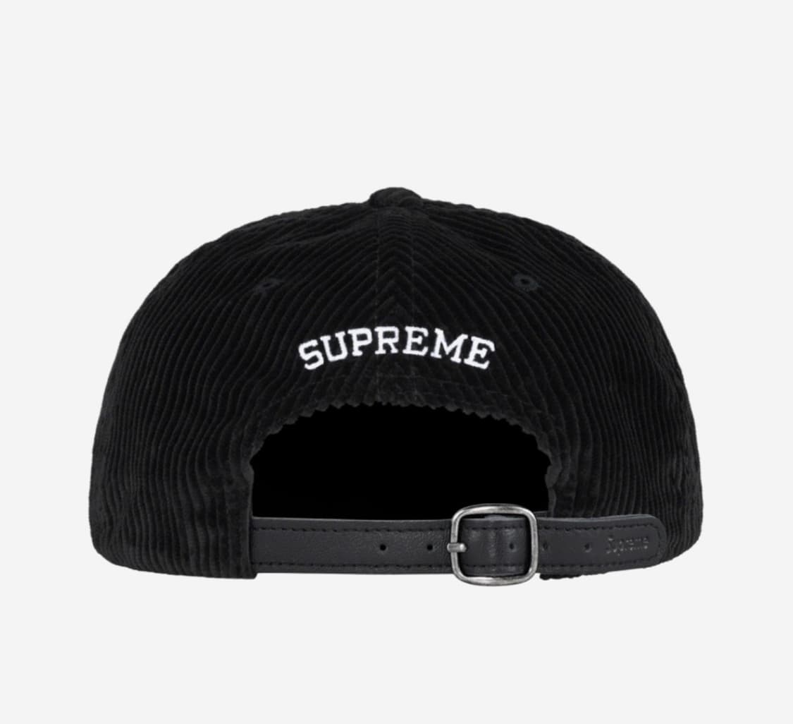 슈프림 코듀로이 s 로고 캡 모자 6 panel black 24fw  상품이미지2