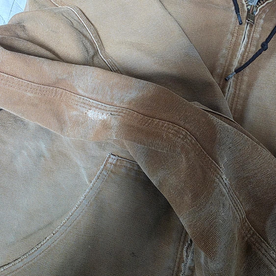 [2XL] 리페어 00s 빈티지 칼하트 j130 트래쉬드 페이드 워크자켓 상품이미지5