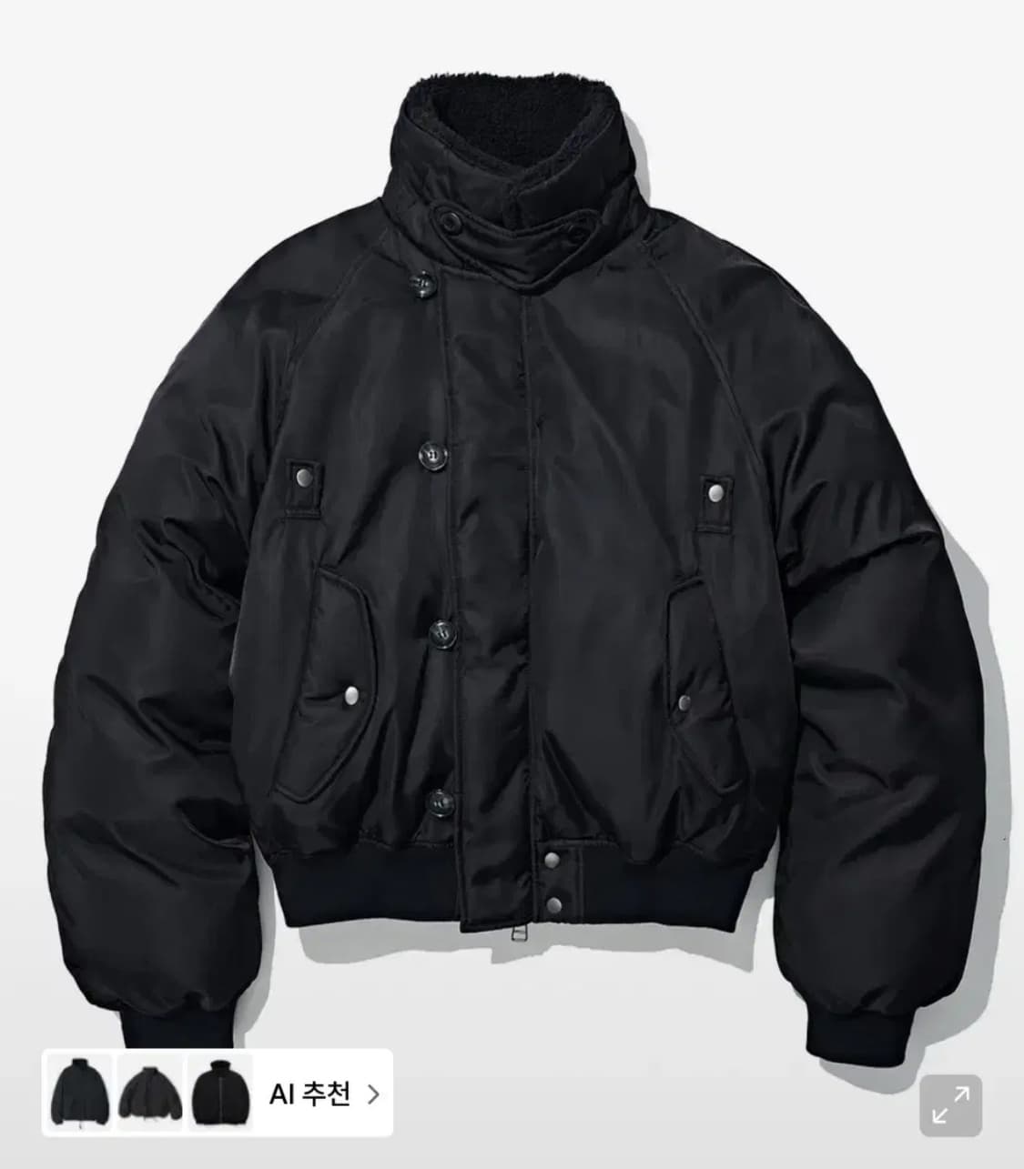 파르티멘토 1950 N2B 밀리터리 숏 파카 블랙 상품이미지1