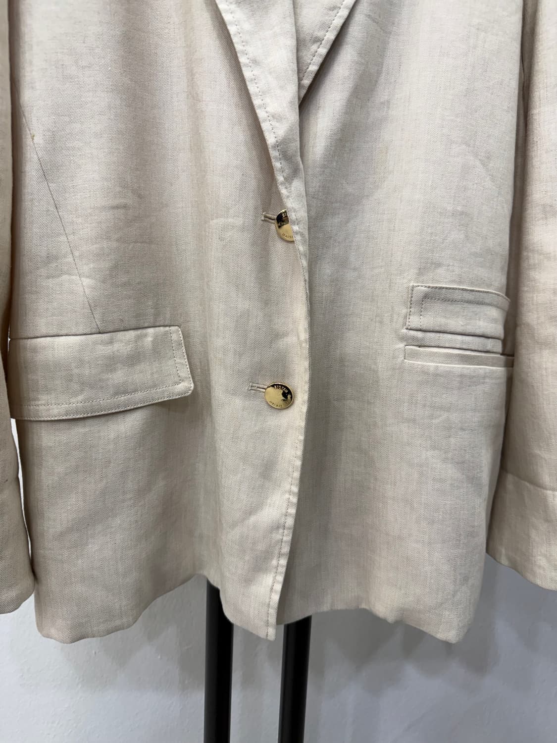 정품) 시스템 한섬 23ss  오버사이즈 린넨 블레이저 자켓 88 상품이미지4