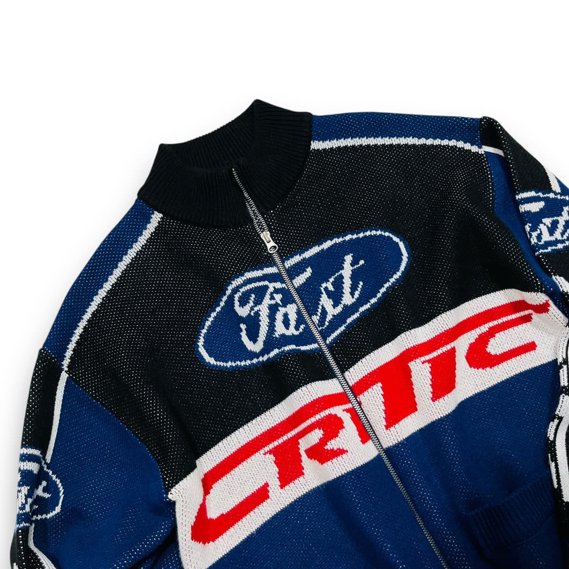 크리틱 RACING ZIP-UP KNIT NAVY 상품이미지3