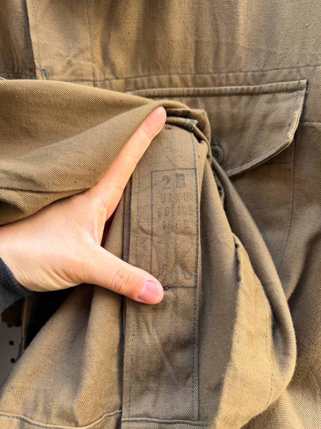 1970s CZECH MILITARY FLY FRONT 체코군 워크자켓 상품이미지6