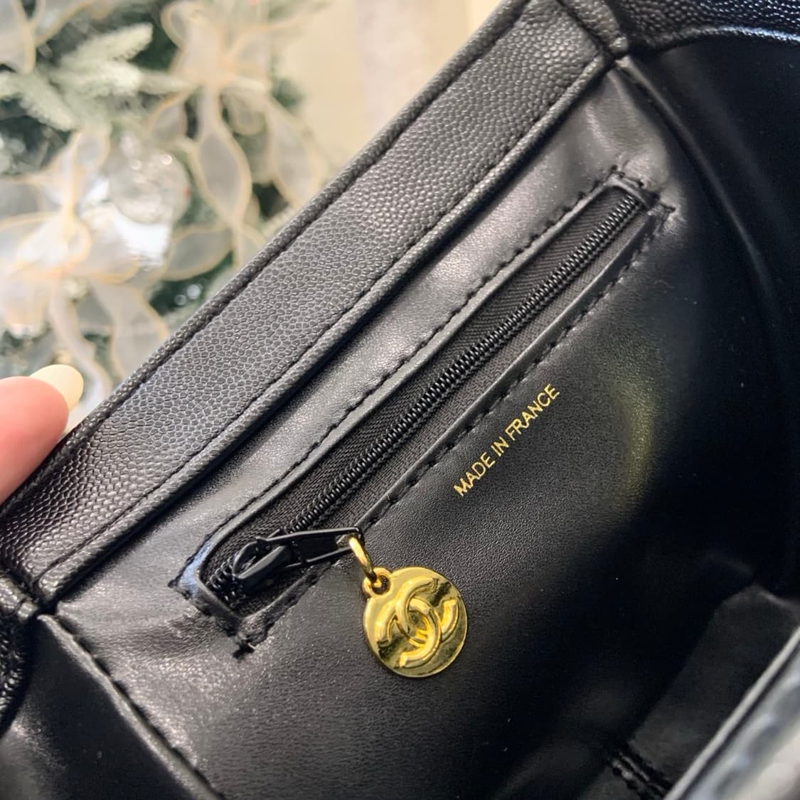 샤넬VIP 투웨이백 블랙레더 숄더체인백 백팩 상품이미지7