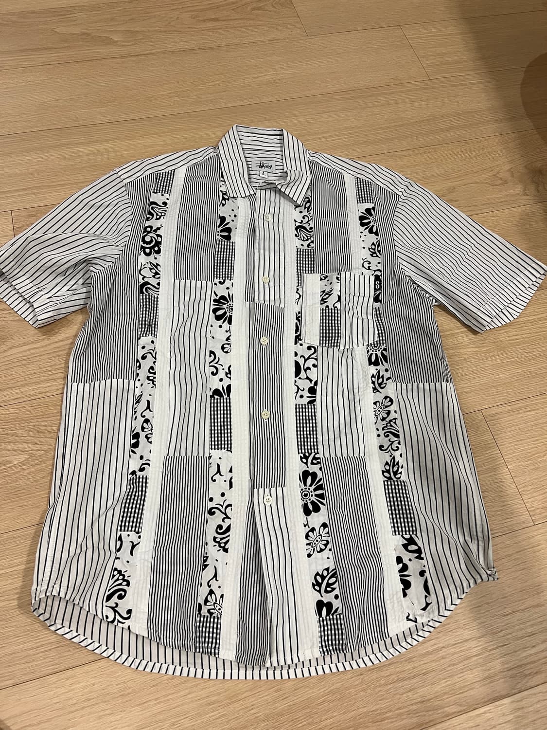 스투시 패치워크 셔츠 L 빈티지 상품이미지1