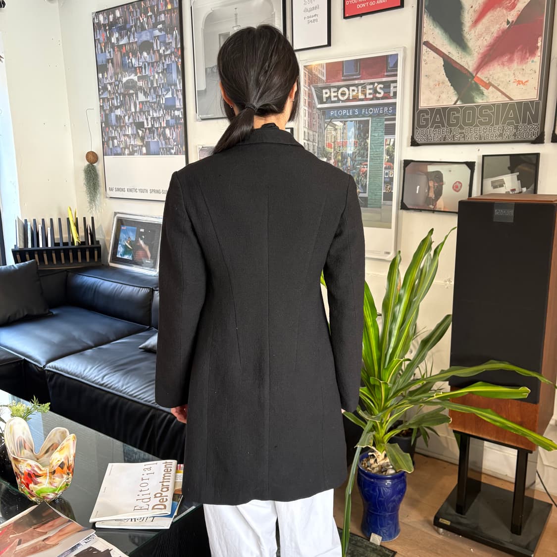 Y’s 울 스탠드 카라 하이넥 코트 상품이미지2