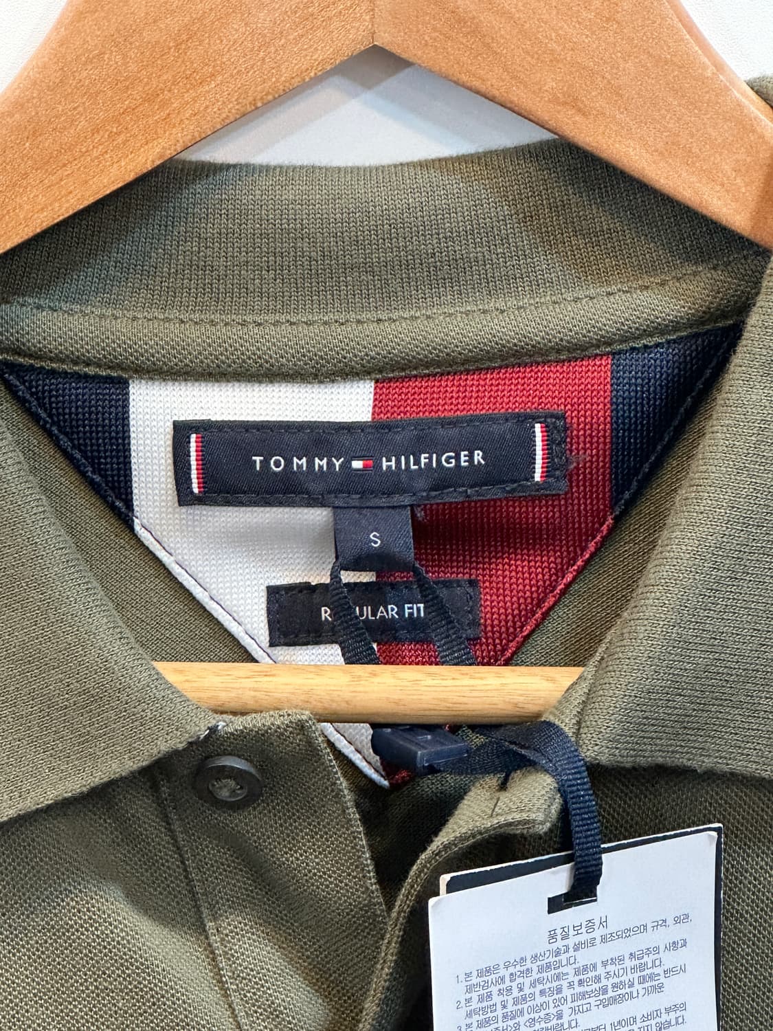 타미힐피거 아이콘 레귤러 핏 폴로 셔츠 S 상품이미지2