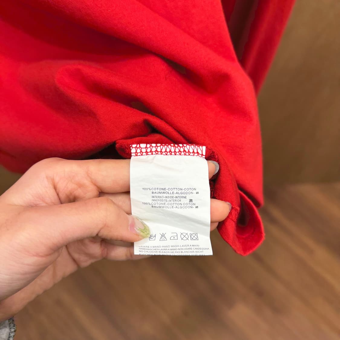 디스퀘어드2 긴팔 티셔츠 레트로 프레임 로고 프린트 그래픽 디테일 레드 상품이미지7