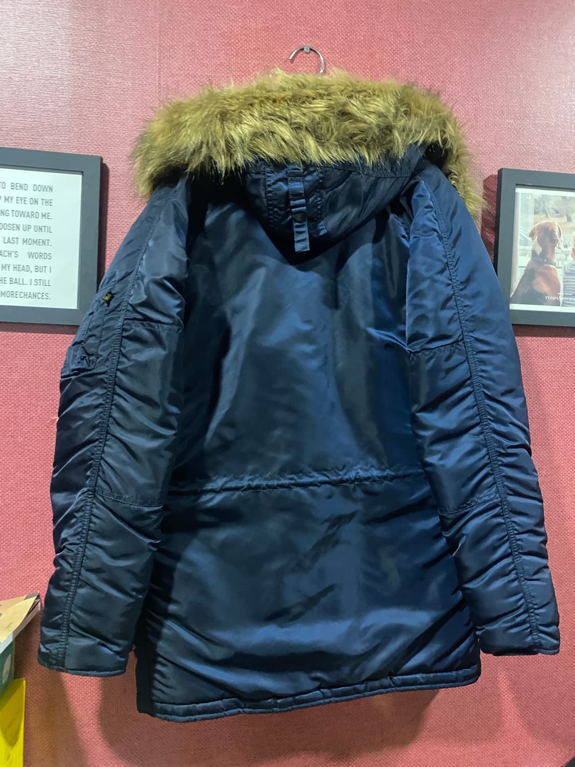 알파인더스트리 N-3B 파카 네이비 S 상품이미지3