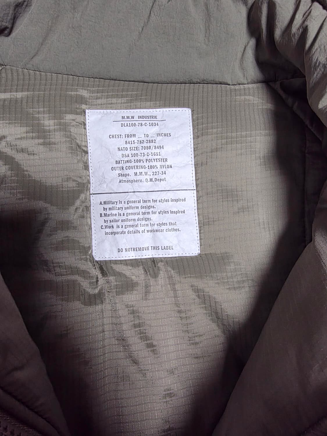 프릭스스토어 MMW 빅실루엣 레벨7 자켓 L사이즈 상품이미지4