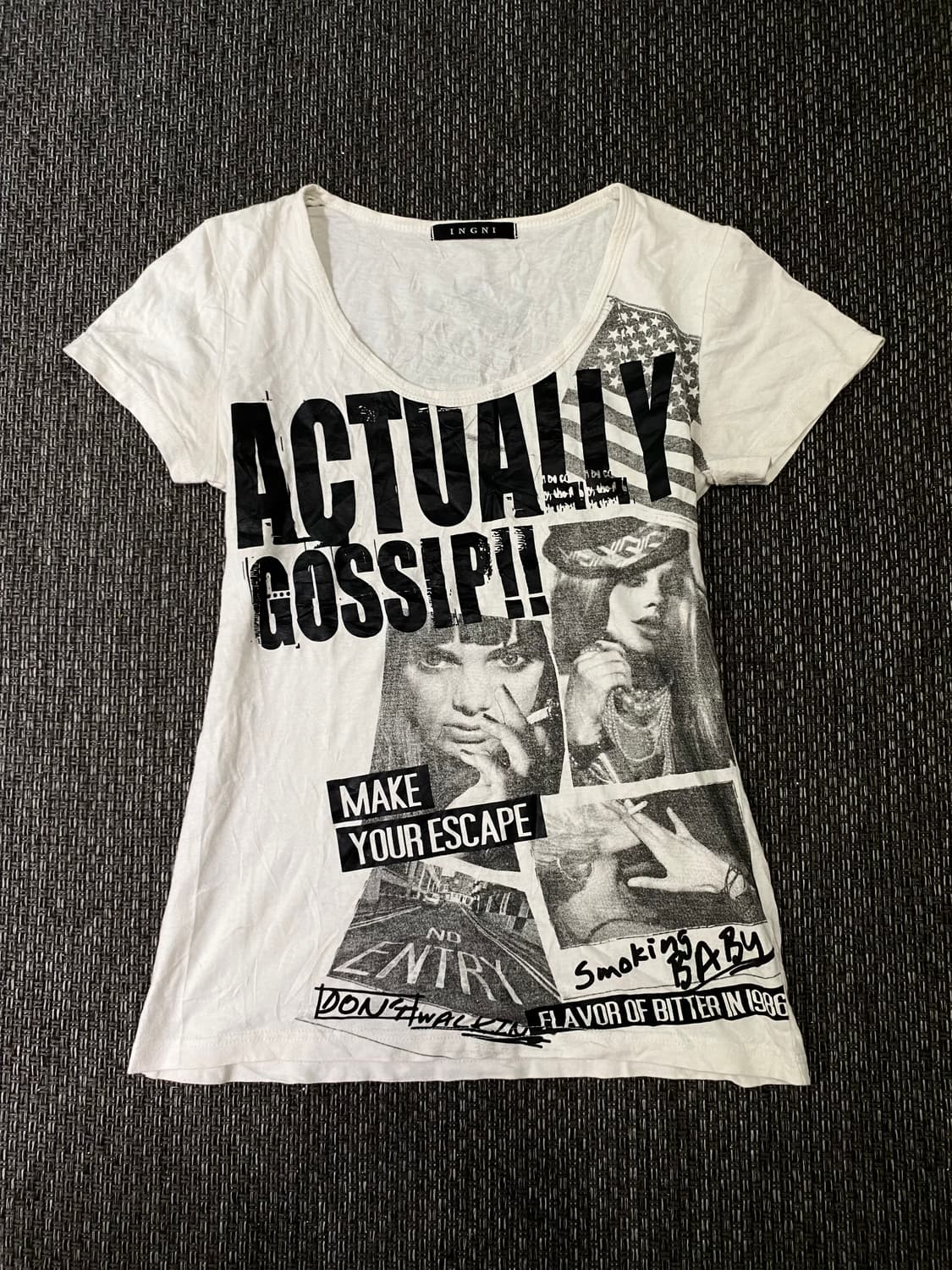 [INGNI]2000s Y2K Girl Print Tee 상품이미지5