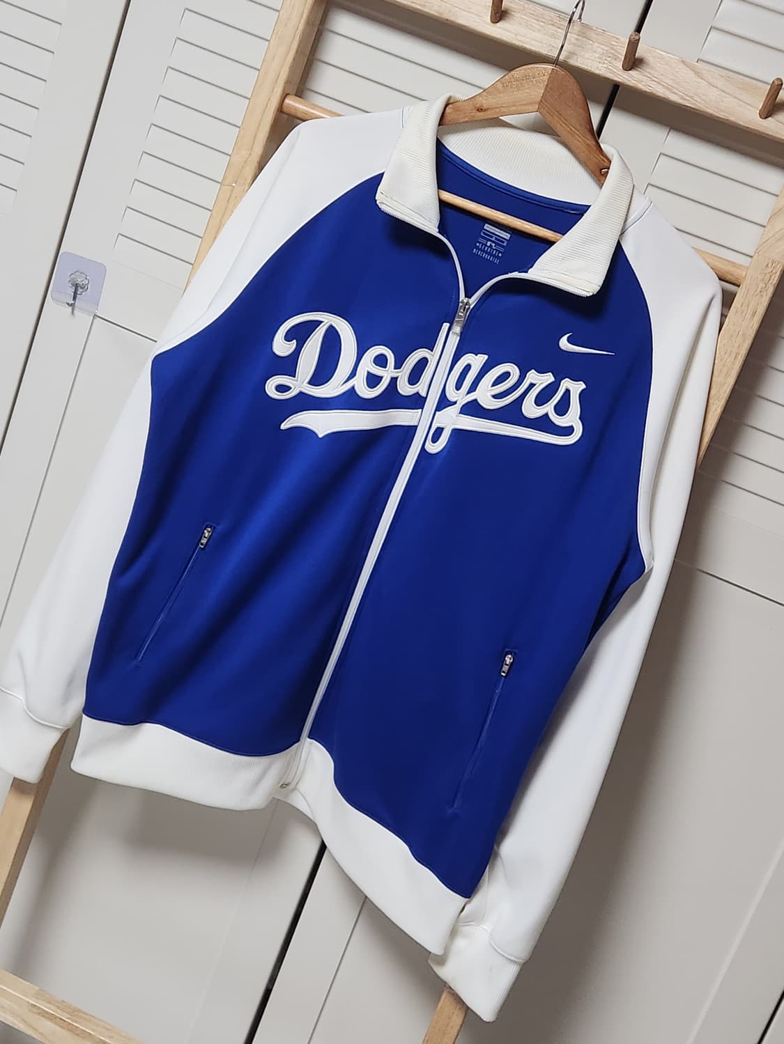 XL 나이키 LA 다저스 흰파 트레이닝 져지 자켓 NBA 상품이미지2