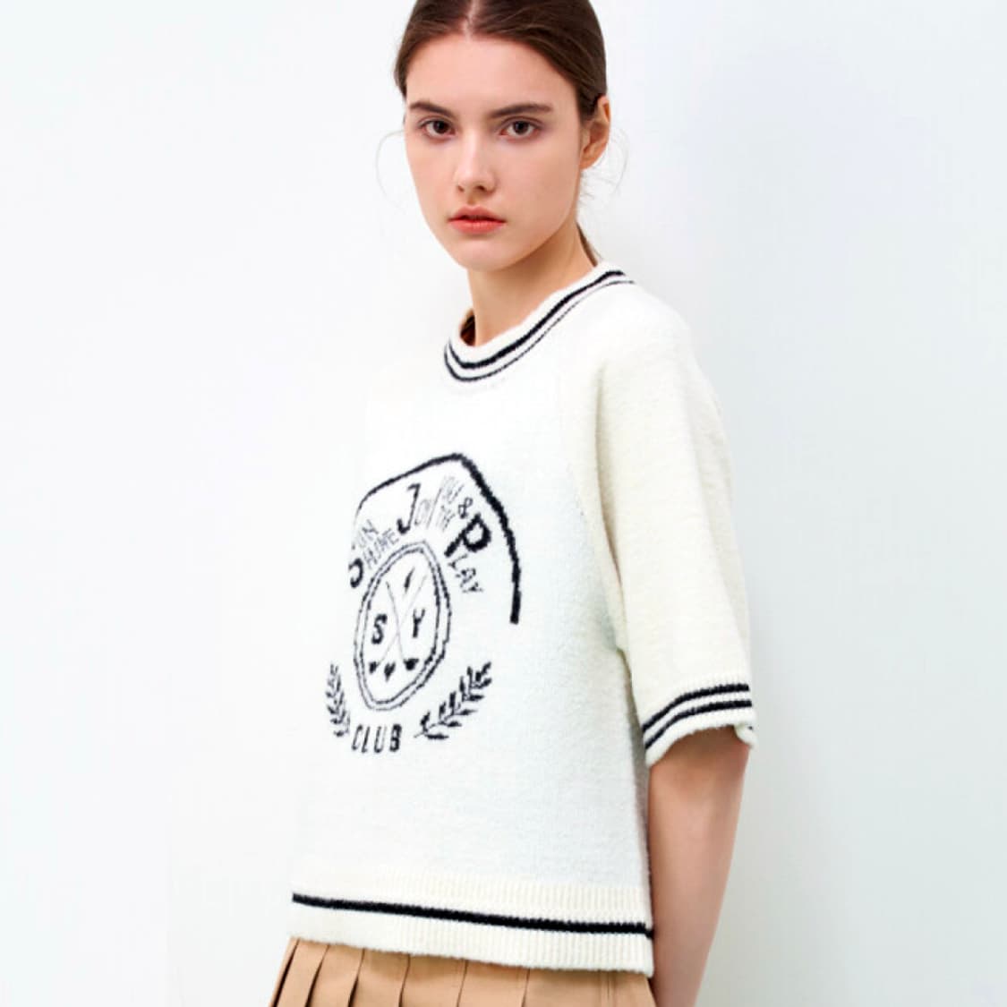 SJYP 하프슬리브 니트 55-66 상품이미지2