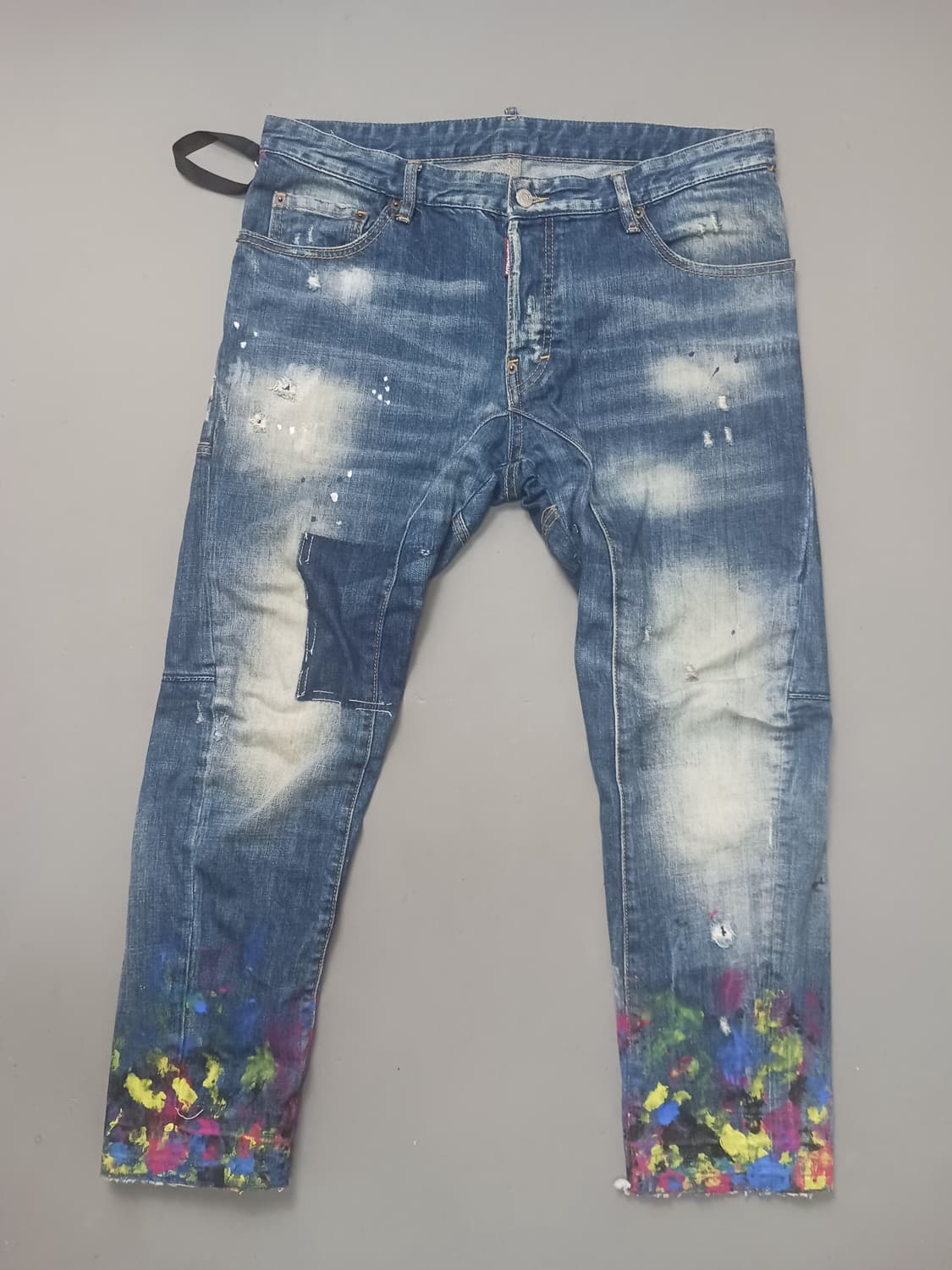 [36] 디스퀘어드2 네온로고 바이커진 청바지 상품이미지1