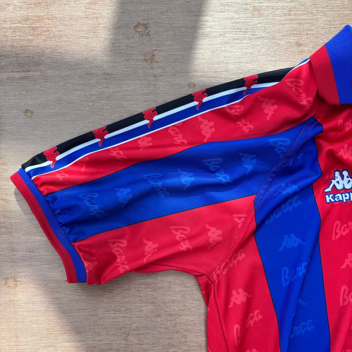 Barcelona Kappa Stripe Retro Jersey 상품이미지3