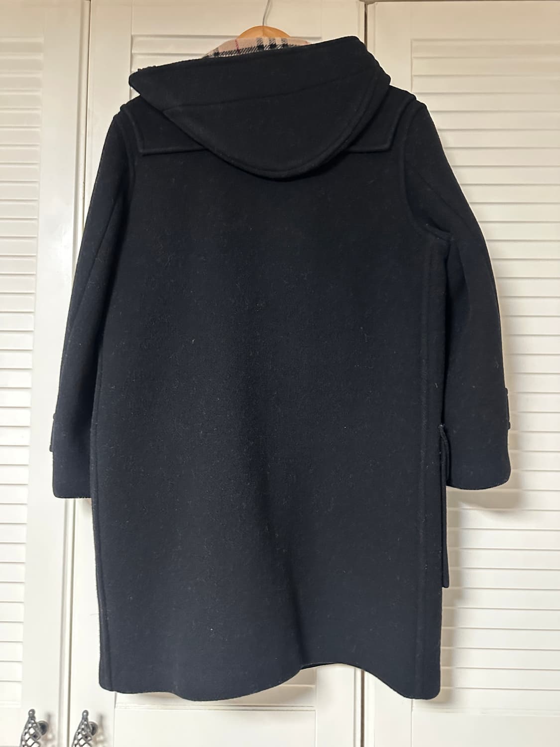 버버리 블랙 더플 코트 정품 M 여성 코트 상품이미지2