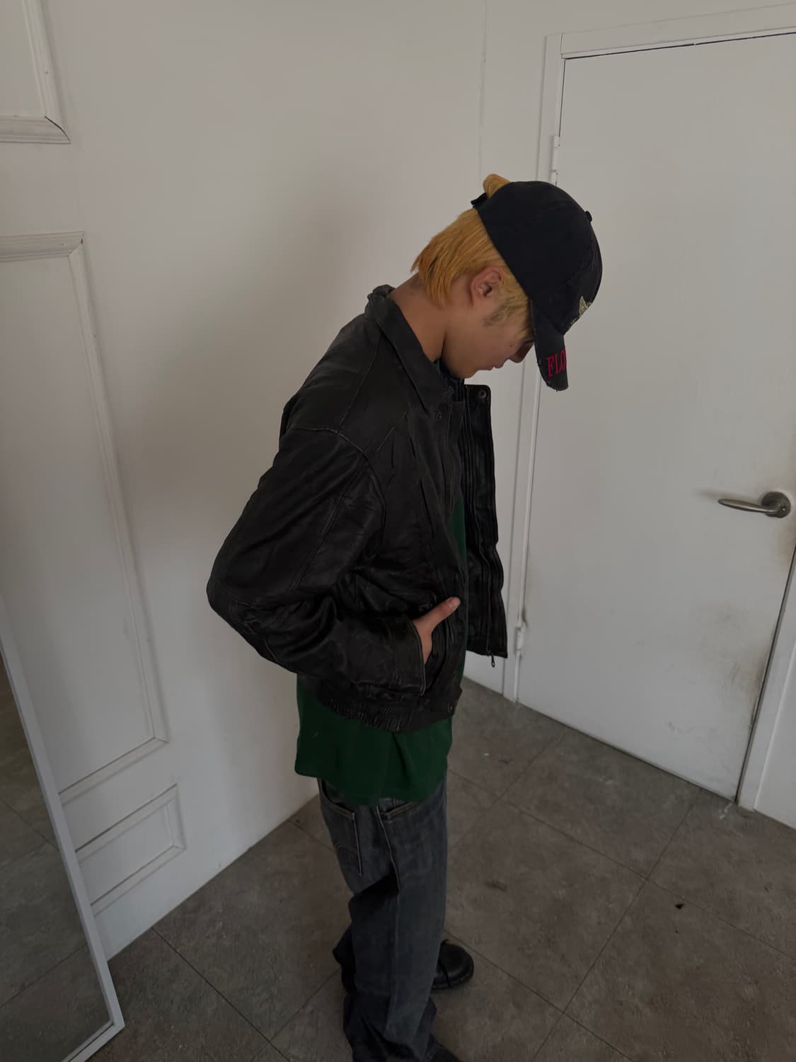 레더 블루종 자켓 상품이미지6