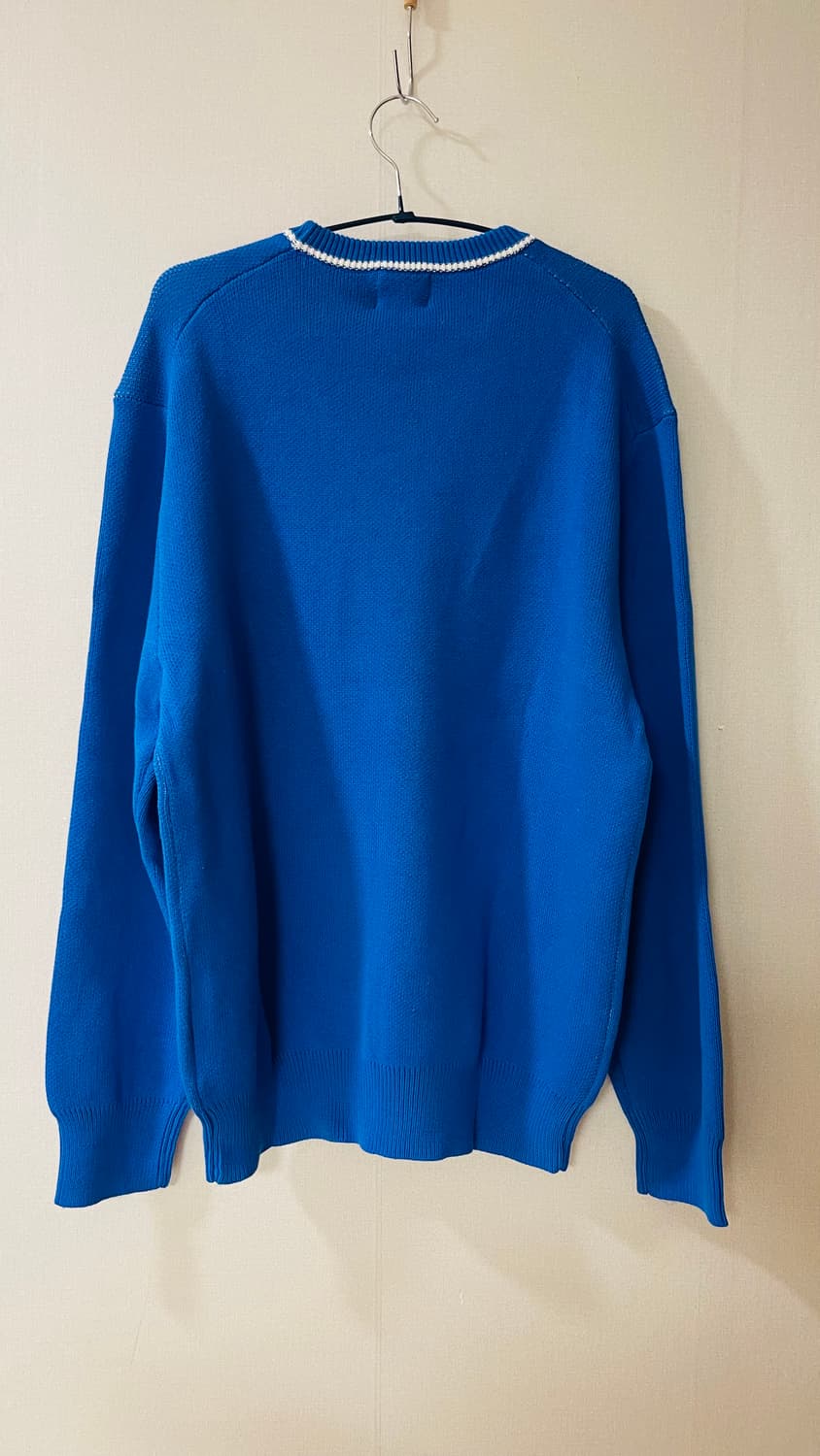 택달린 새상품) 마리떼 프랑소와 저버 레터링 블루 니트 L(110까지 가 상품이미지7