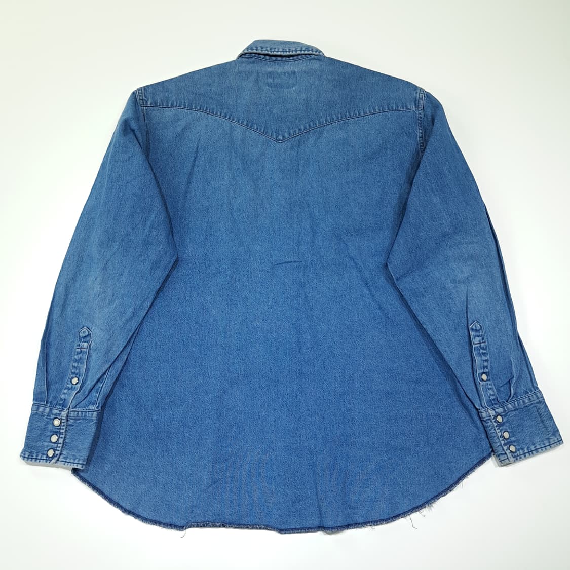 CL395 XL 랭글러 90s 데님 펄스냅 웨스턴 인디고 셔츠 남방 상품이미지5