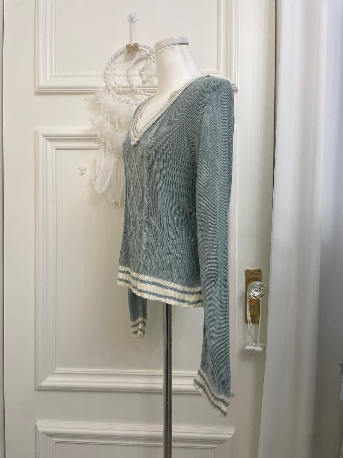 AXES FEMME indi mint lace point twist kn 상품이미지2