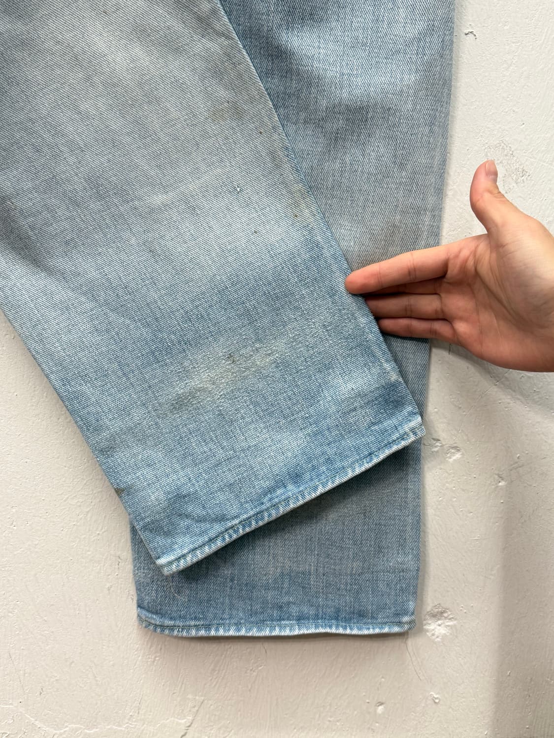 80s USA Lee Riders 200 Straight Denim Pa 상품이미지4
