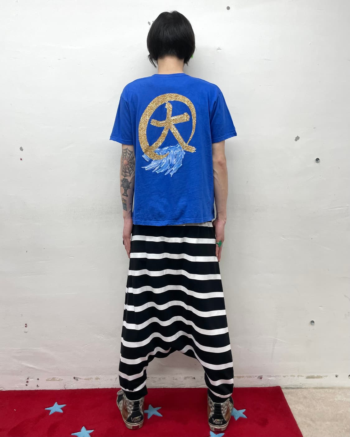 Cartoon bald blue t-shirt 상품이미지4