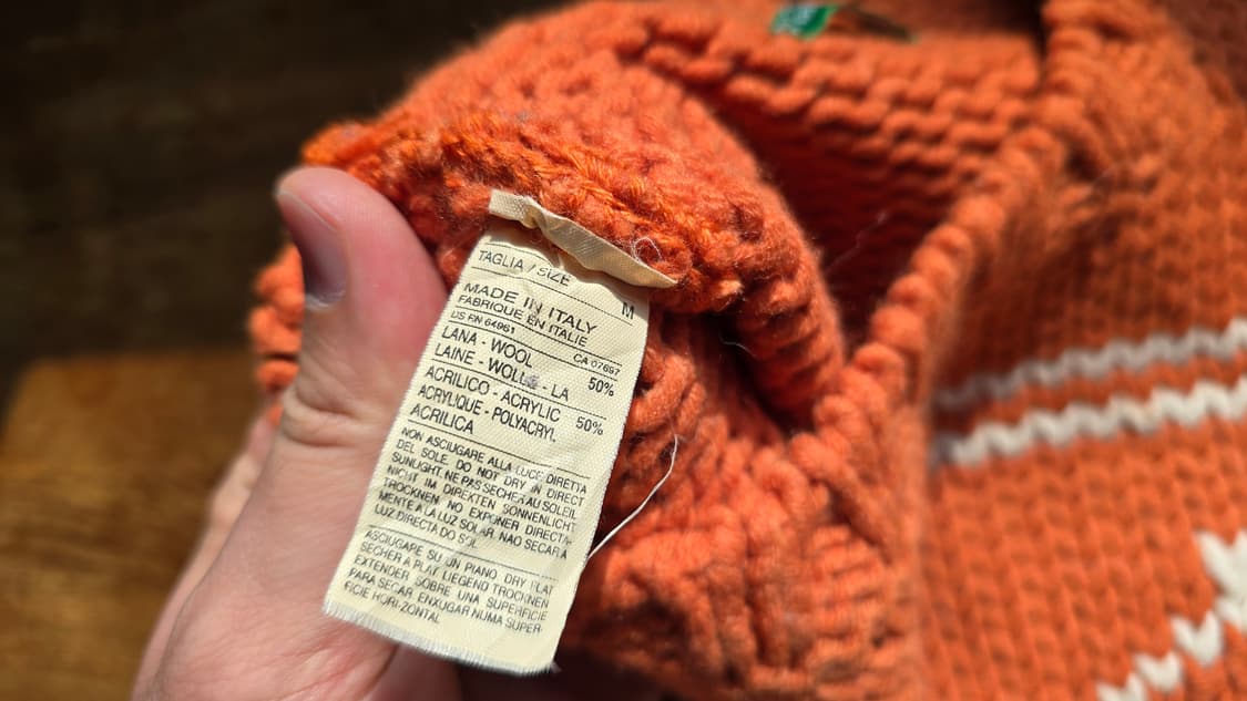 BENETTON 베네통 니트 베스트 조끼 Made In Italy  상품이미지4