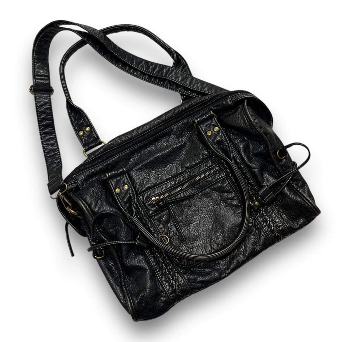 Punk Hilleng Fringe Leather Shoulder Bag 상품이미지2