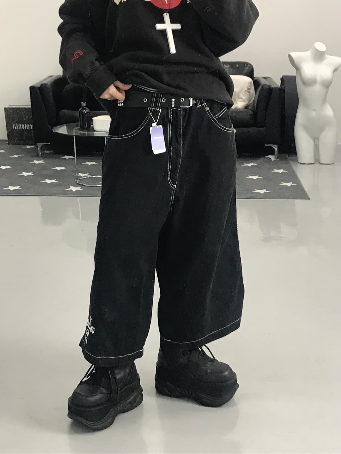 도그타운 블랙 버뮤다 팬츠 상품이미지1