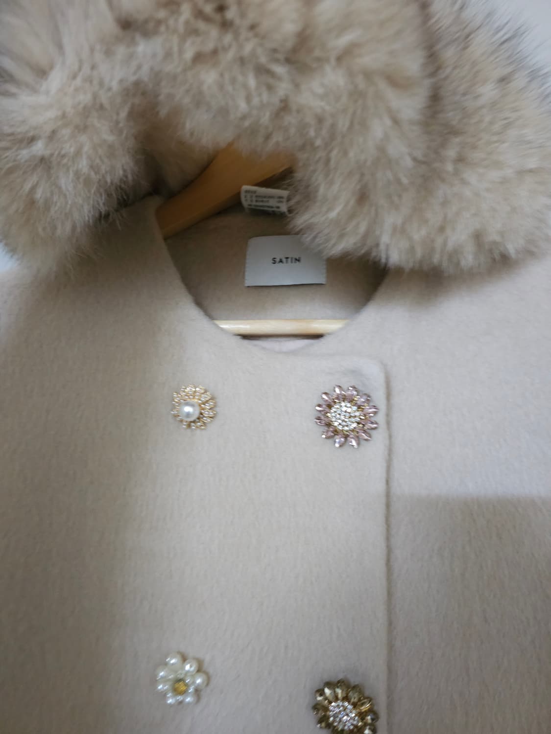 샤틴 폭스퍼 알파카 코트 상품이미지3