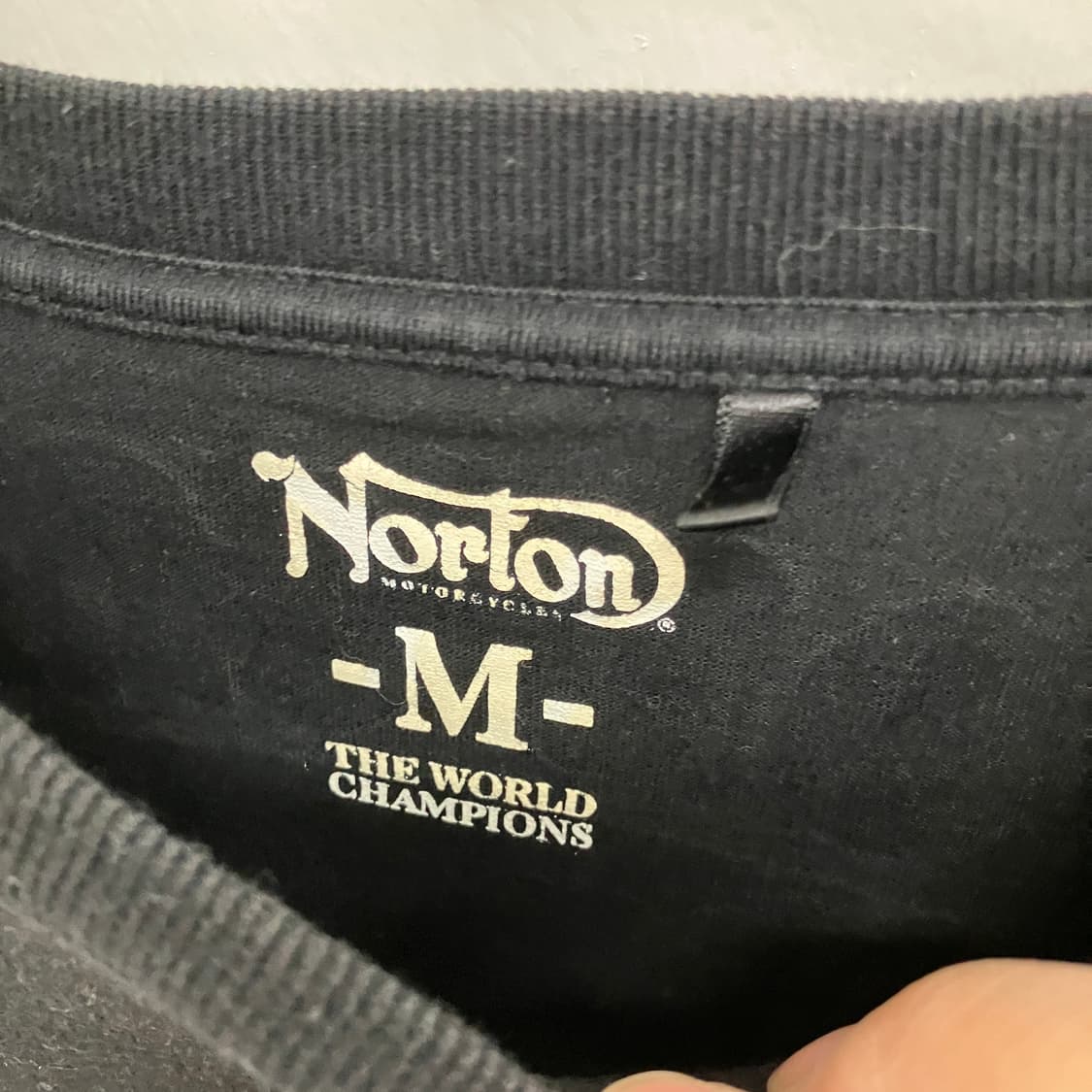 Norton 노튼 레이싱 검정색 긴팔 티셔츠 상품이미지6