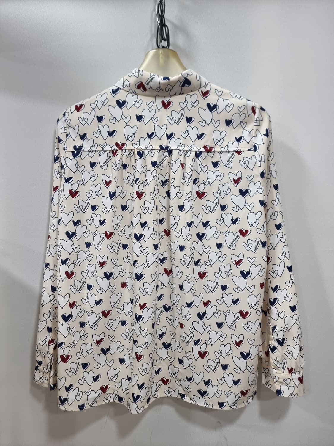 미센스 하트패턴 블라우스 (D102 상품이미지2